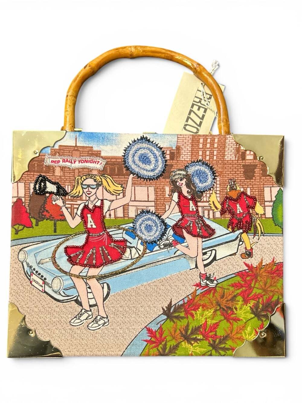 Prezzo Rebekah C. Mason Cigar Box Handbag Cheerleader Design
